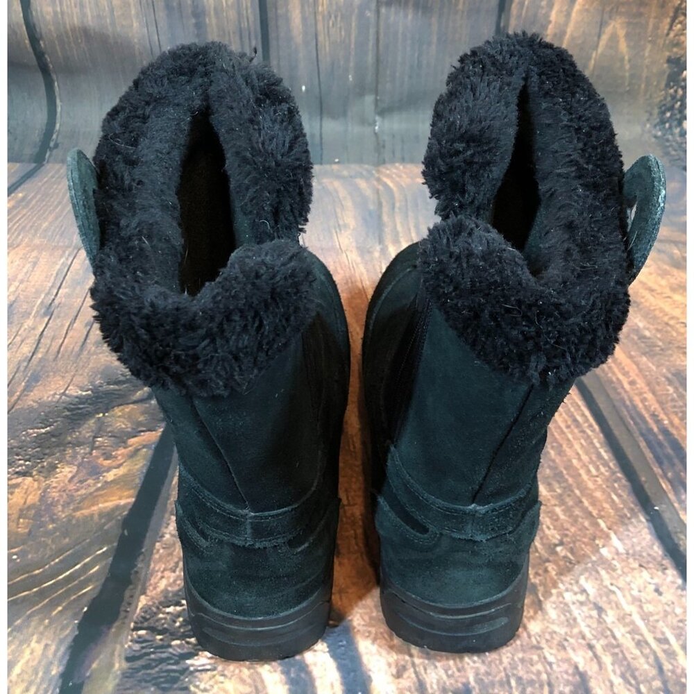 Sorel Waterfall Black Suede Thinsulate Winter Boots Womens 7 (i5g - Picture 5 of 11